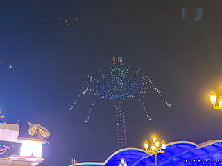 Global Village Season 31: Drone show begins
