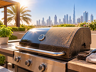 The UAE’s intense sunshine, airborne dust and changing weather conditions can take a toll on outdoor BBQ grills, making proper protection and regular maintenance is essential for keeping them in good condition.