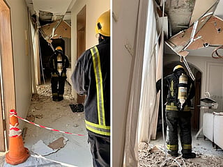 Falling missile shrapnel injures resident in Riyadh