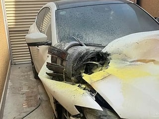Falling missile shrapnel injures resident in Riyadh