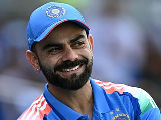 India's Virat Kohli reacts during the first one-day international (ODI) cricket match between England and India at Edgbaston cricket ground in Birmingham, central England on July 14, 2026.