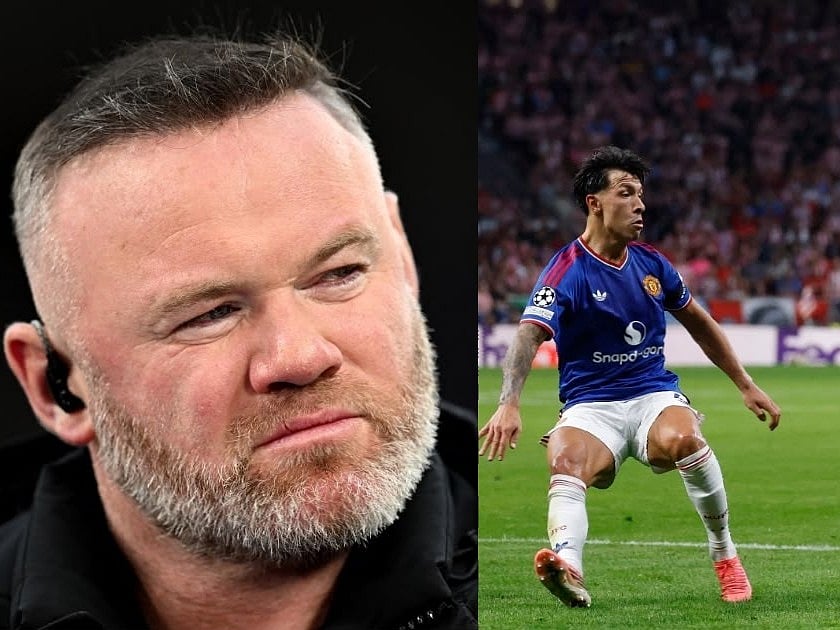 Wayne Rooney and Lisandro Martinez