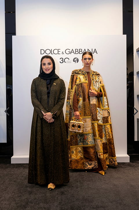 Winner Maitha Alansaari with her design.