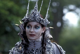 Barbara Kellerman as the White Witch. 