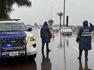 Abu Dhabi Police called on drivers to check weather conditions before setting off, reduce their speed and maintain a safe distance between vehicles to minimise the risk of accidents.