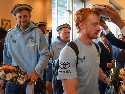 England team arriving in Pakistan for their Tri-series 