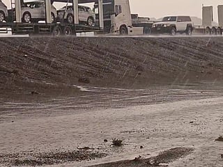 Showers were reported in Khatm Al Shiklah, east of Al Ain, where rain-bearing clouds developed during the afternoon.