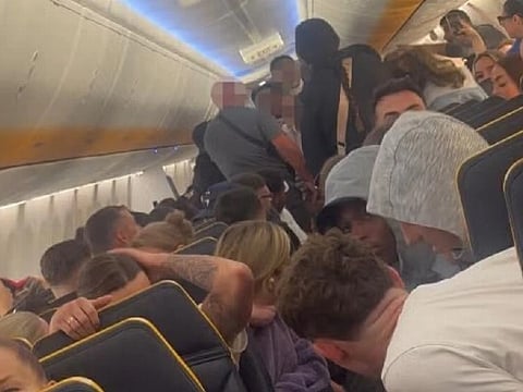 Spanish police were waiting when the plane eventually landed at Ibiza Airport and removed the passenger accused of causing the disturbance.