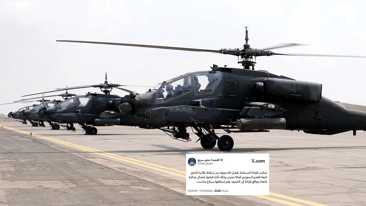 Reconnaissance helicopter crash in Saudi Arabia kills two officers