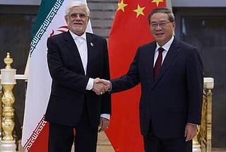Iran’s Mohammad Reza Aref meets China’s Li Qiang in Dushanbe, where Beijing renewed its opposition to US sanctions on Iran.