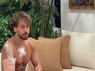 Actor Tiger Shroff after firing incident (Image source: Shivsena PR)