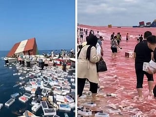 Fact-check: Are viral videos of iPhones floating in the Strait of Hormuz real?
