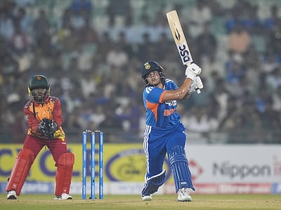 India vice-captain Shafali Verma in action.