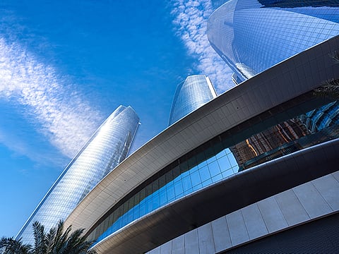Downtown Abu Dhabi. The Abu Dhabi Global Market reported that assets under management increased by 36 per cent during 2025
