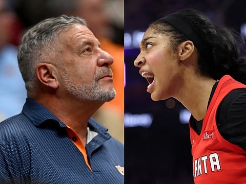 Bruce Pearl and Angel Reese