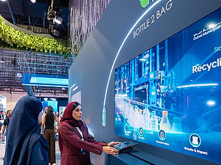 Dubai Municipality is showcasing the Bottle2Bag initiative at the 28th edition of the Water, Energy, Technology and Environment Exhibition 