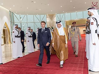 French President Macron arrives in Doha for state visit