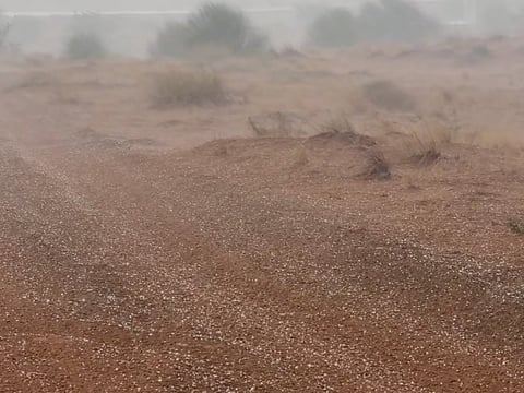 In Fujairah, rainwater was reported flowing through mountain streams in Maydaq, highlighting the effects of the downpours in the country's mountainous eastern areas.