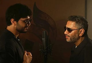 Lebanese singer Fadel Chaker and his son Mohammed united for a historic concert in Saudi Arabia's Al Khobar, where  spectaculars witnessed two generations of talent October 30 at Al Khobar Arena.