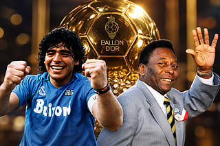 Football legends Pele and Diego Maradona never won a competitive Ballon d'Or despite their extraordinary careers