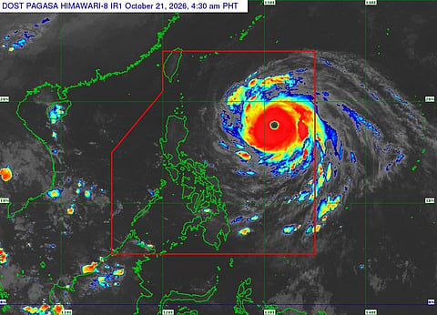 As of 5 am on Wednesday (Oct. 21, 2026), Rosal’s centre was estimated at 990 km east of Northern Luzon. 