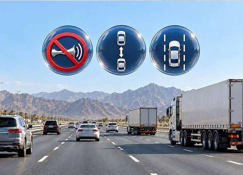 Fujairah Police urge motorists to follow traffic rules amid rising heavy vehicle traffic.