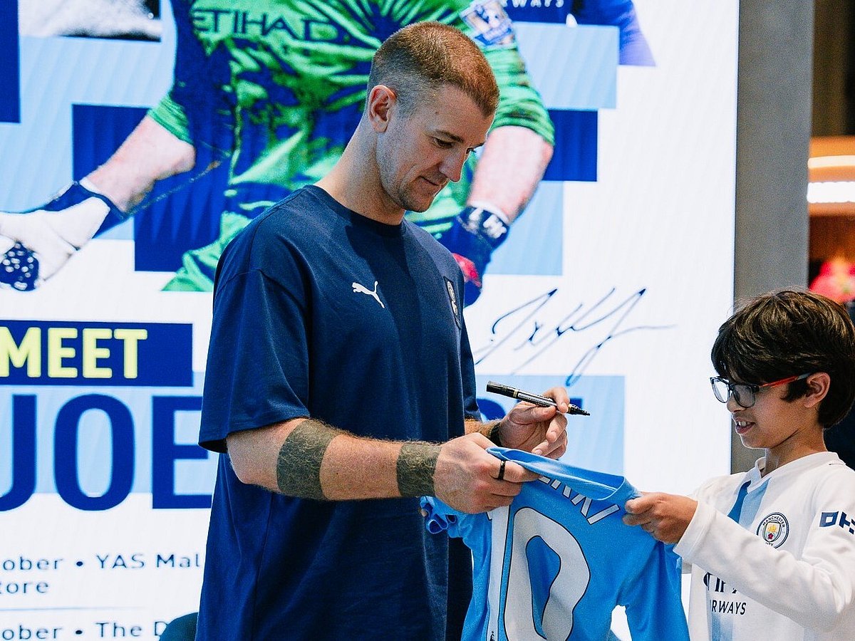 Hart won two Premier League titles during his time at Manchester City