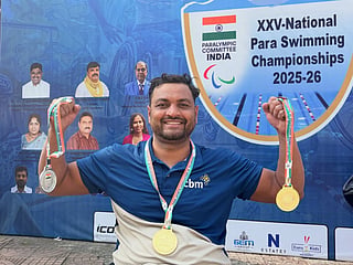 Indian para swimmer Mohammad Shams Aalam Shaikh 