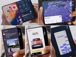 Screengrabs from tech vlogger Marques Brownlee's post shows "unoptimised" apps behaving as they would on an older iPhone, with buttons in their usual places and a "large bar of empty black space" down the right side. 