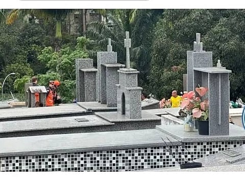The man had gone to a cemetery to attend the funeral of a friend who had died in a road accident the previous day. 