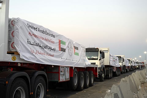 Ten trucks carrying 260 tonnes of essential supplies entered Gaza under Operation Gallant Knight 3.
