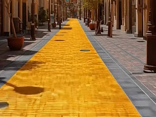 The project would be the first of its kind and the longest in the world, with the walkway made from 24-carat gold.