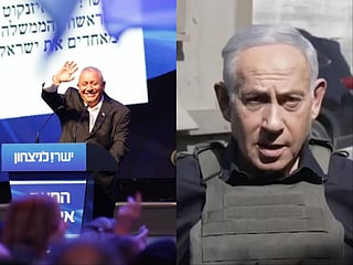 Gadi Eisenkot and Benjamin Netanyahu.
