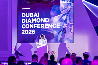 Ahmed Bin Sulayem, Executive Chairman and CEO, DMCC addressing the Dubai Diamond Conference
