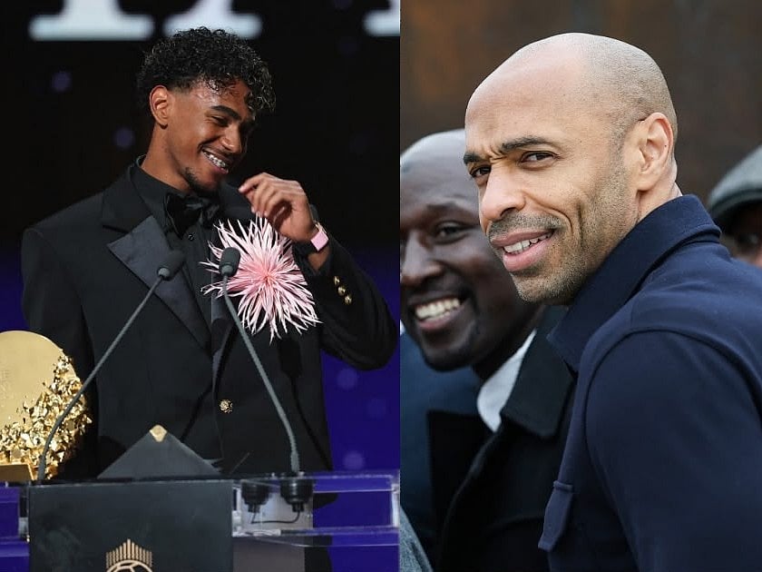 Lamine Yamal and Thierry Henry
