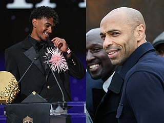 Lamine Yamal and Thierry Henry