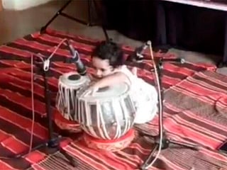Viral video: Toddler plays 12 taals on tabla flawlessly