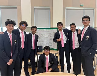 From left to right: Rayyaan Hashmat, Kiaan Bijin, Rushabh Yadav, Advait Patil, Vihaan Bhaskar, Vihaan Chatterjee, and Ibrahim Ausaf Khan