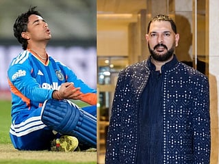 Abhishek Sharma and Yuvraj Singh