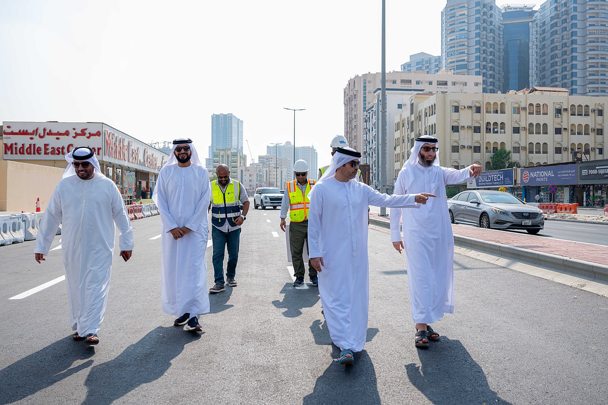  Ajman officials inspect road projects, with city centre works 75 per cent complete.