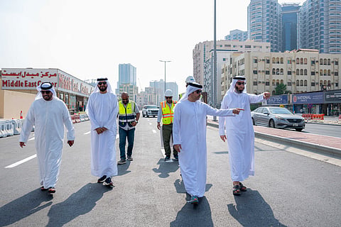  Ajman officials inspect road projects, with city centre works 75 per cent complete.