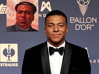 Kylian Mbappe with meme