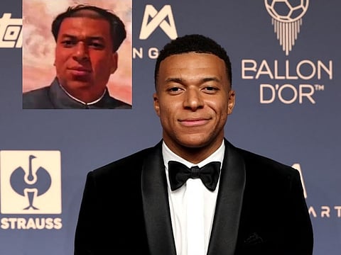 Kylian Mbappe with meme