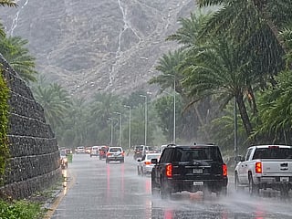 Flash flood alert issued in Sharjah as heavy rain lashed Shees and Wadi Al Helo. Stay safe and avoid flood-prone areas. More rain expected in UAE this week.