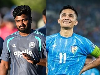 Sanju Samson and Sunil Chhetri