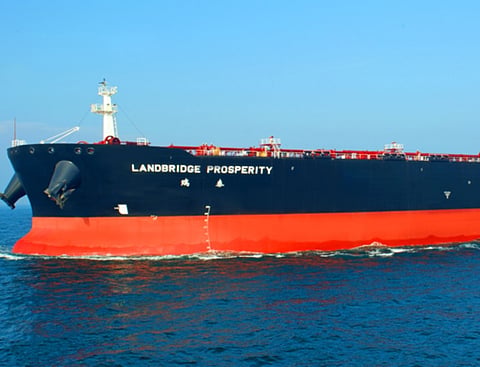 LandBridge Prosperity, a very large crude carrier (VLCC) operated by Sinokor.