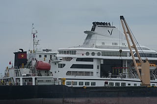 A U.S. cruise ship, the MV Odyssey, docks at the Sihanoukville Autonomous Port in Sihanoukville, Cambodia, Wednesday, Oct. 28, 2026. (AP Photo/Heng Sinith)