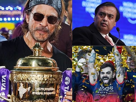 Shah Rukh Khan, Mukesh Ambani and Virat Kohli