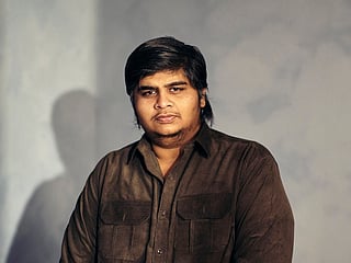 Karthik Subbaraj of 'Dorothy' poses in the Getty Images Portrait Studio presented by IMDb and IMDbPro at InterContinental Toronto Centre on September 12, 2026 in Toronto, Ontario, Canada.