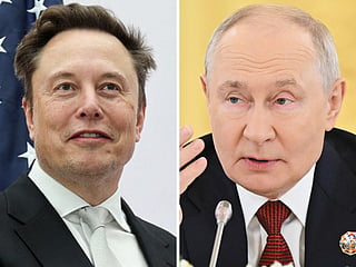 Elon Musk and Vladimir Putin
